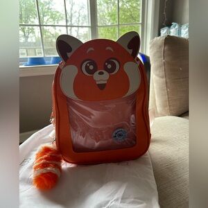NWT Loungefly Disney Pixar Turning Red Mei Lee Panda Pin Collector backpack